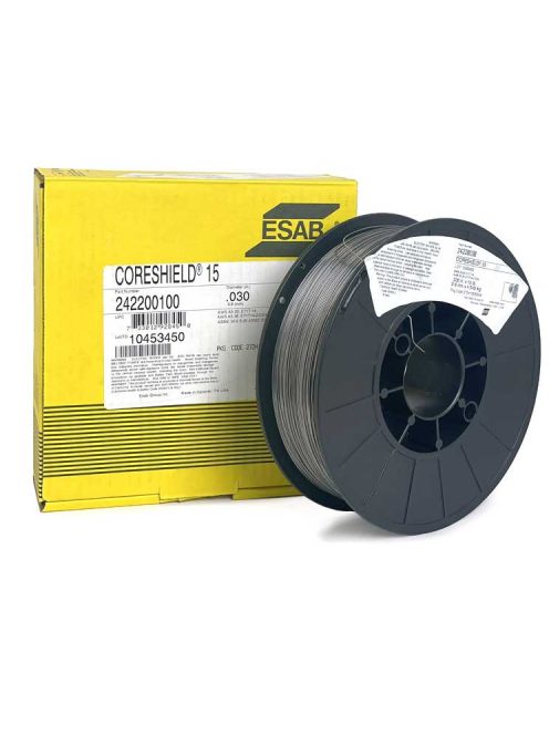 ESAB CORESHIELD 15 0.8mm portöltésű hegesztő huzal E71T-GS (4.5kg/tekercs)